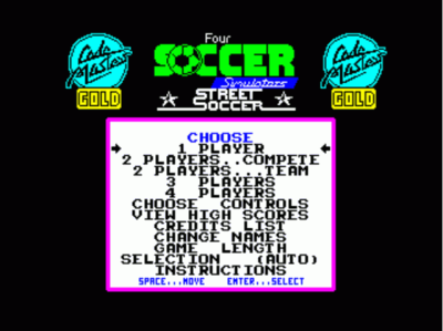 4 Soccer Simulators (1989)(Codemasters Gold)[48-128K] (USA) Game Cover